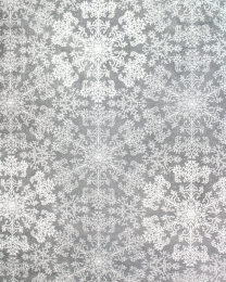 Christmas Teflon Tablecloth Fabric - Snowflake Sparkle