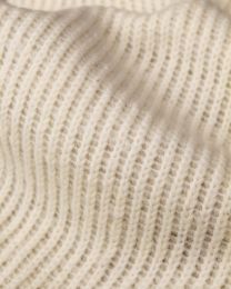 Chunky Knit Wool Fabric - Cream
