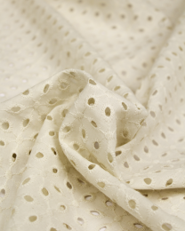 Cotton Broderie Anglaise Fabric - Chantilly 