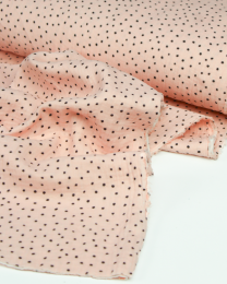Cotton Double Gauze Fabric - Sprinkle Spot Pink