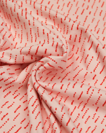 REMNANT Cotton French Terry Dashi Stripe Pink - 110cm x 150cm