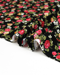 Cotton Needlecord Fabric - Winter Rose