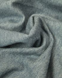 Cotton French Terry Fabric - Denim Blue