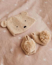DMC Gift of Stitch - Teddy Hat & Booties Knitting Kit