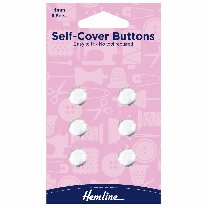 Self-Cover Buttons - Metal Top - 11mm