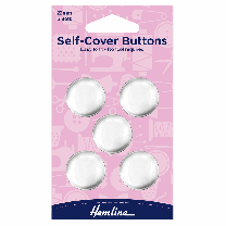 Self-Cover Buttons - Metal Top - 22mm