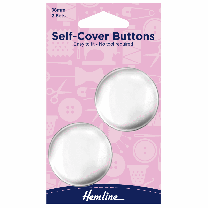 Self-Cover Buttons - Metal Top - 38mm