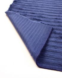 High Low Jumbo Cord Fabric - Blueberry
