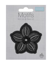 Iron-On Motif Patch - Sequin Flower