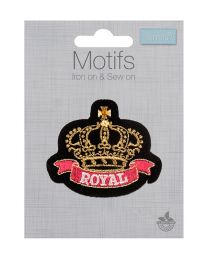 Iron-On Motif Patch - Royal Crown