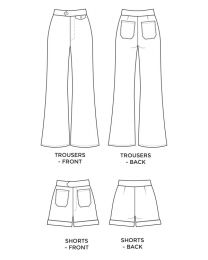 Tilly and the Buttons Sewing Pattern - Jessa Trousers & Shorts