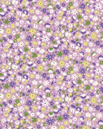 Liberty Lasenby Cotton Fabric - Carnaby - Bloomsbury Blossom Lilac