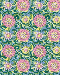 Liberty Lasenby Cotton Fabric - Carnaby - Carnation Carnival Spring