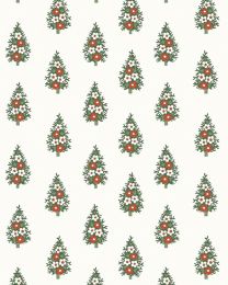 Liberty Lasenby Cotton Fabric - A Woodland Christmas - Winter Pine A