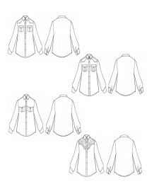 Liberty - Paper Sewing Pattern - Camargue Cowboy Shirt