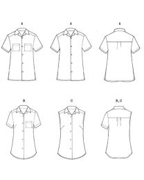Liberty - Paper Sewing Pattern - Como Collar Top