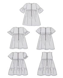 Liberty - Paper Sewing Pattern - Mabel Tiered Dress