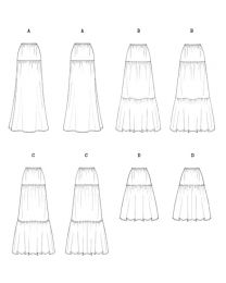 Liberty - Paper Sewing Pattern - Megan Maxi Skirt