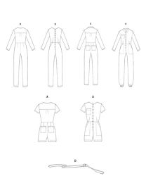 Liberty - Paper Sewing Pattern - Zadie Boilersuit