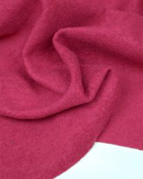 Boiled Wool Blend Jersey Fabric - Magenta