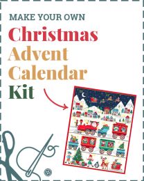 Make Your Own Advent Calendar Kit - Santa Express Calendar
