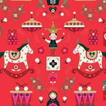 Christmas Patchwork Fabric - Nordic Noel - Toys