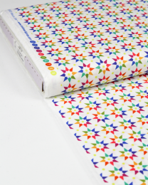 Patchwork Cotton Fabric - Alison Glass - Rainbow Star Day
