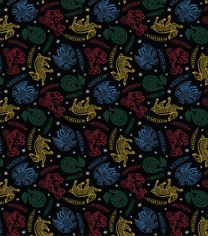 Patchwork Cotton Fabric - Harry Potter™ - Hogwarts House Scatter