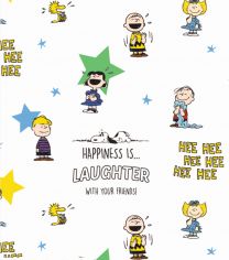 Patchwork Cotton Fabric - Peanuts™ - Happiness Is - Laughter