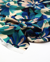 Rayon Challis Fabric - Tapestry - Dusk Bloom