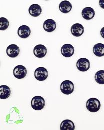Recycled Button - 11mm - Navy