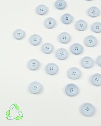 Recycled Plastic Button - Pale Blue