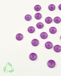 Recycled Plastic Button - Purple