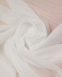 Rekindle Recycled Plisse Chiffon Fabric - Ivory