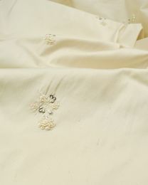 REMNANT Embellished Silk Dupion Fabric - 210cm x 112cm