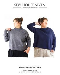 Sew House Seven - Paper Sewing Pattern - Toaster Sweaters - Curvy Sizes