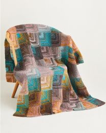 Sirdar Knitting Pattern 10142 - Domino Blanket in Jewelspun Aran (Paper Leaflet)