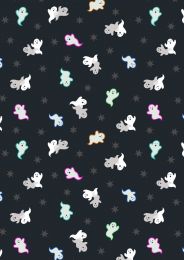 Patchwork Cotton Fabric - Castle Spooky - Spooky Ghosts