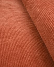Stretch Cord Knit Fabric - Rust