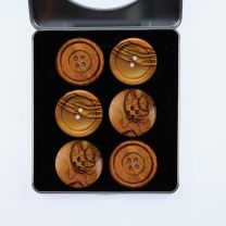 Pattern Weights - Wooden Buttons