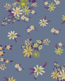 Tilda Patchwork Cotton Fabric - Chic Escape - Daisyfield Blue