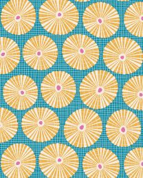 Tilda Patchwork Cotton Fabric - Cotton Beach - Limpet Shell Teal