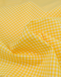 Yarn Dyed Cotton Fabric - 3mm Gingham Yellow