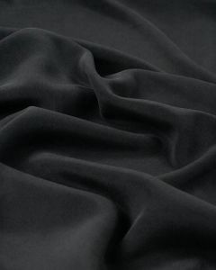 Silk Peau de Soie Fabric - Dark Navy