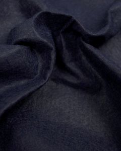 Wool & Viscose Felt Fabric - Navy