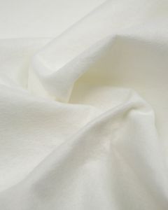 Wool & Viscose Felt Fabric - White