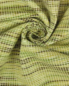 Metallic Hopsack Fabric - Greens