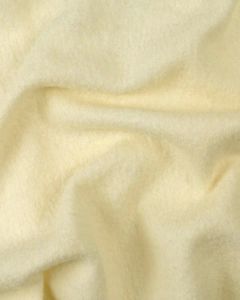 Boiled Pure Wool Jersey Fabric - Cream