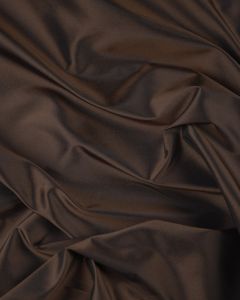 REMNANT Chocolate Silk Taffeta Fabric - 60 x 150cm