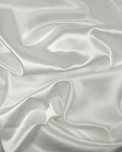 Polyester Blend Satin Fabric - Ivory